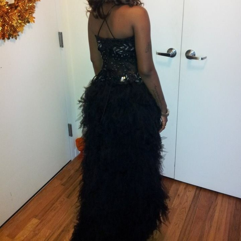 Black Peacock Prom Dress